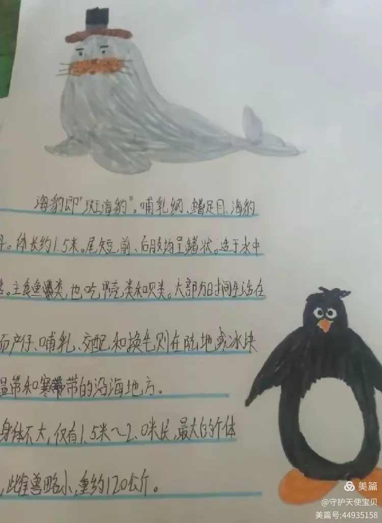 《爱心企鹅🐧》一1班阅读交流展示
